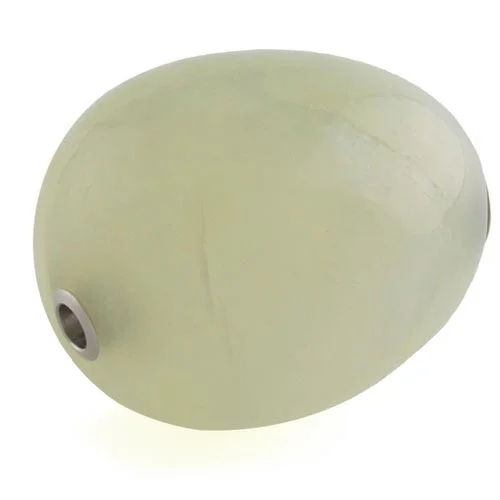 Green quartz pebble clasp