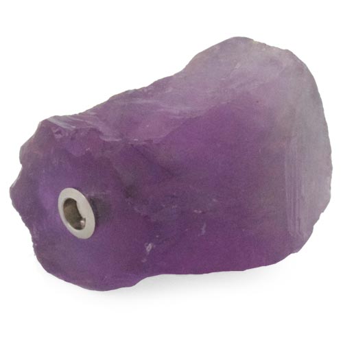 Pale amethyst nugget clasp for interchangeable necklace system
