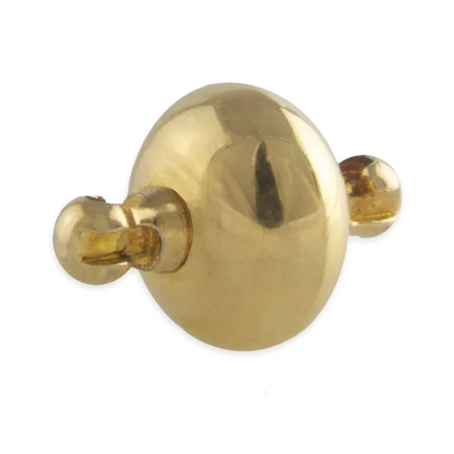Gold plated steel adaptor for interchangeable necklace system