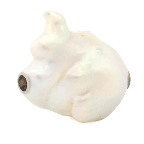 Keshi pearl clasp for interchangeable necklace system