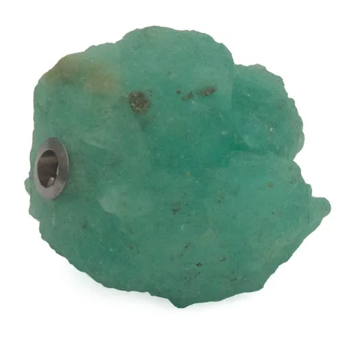 Emerald nugget clasp