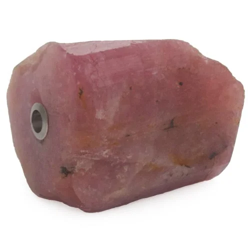 Pink tourmaline nugget clasp