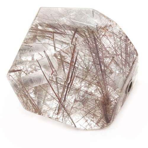 Rutilated quartz clasp