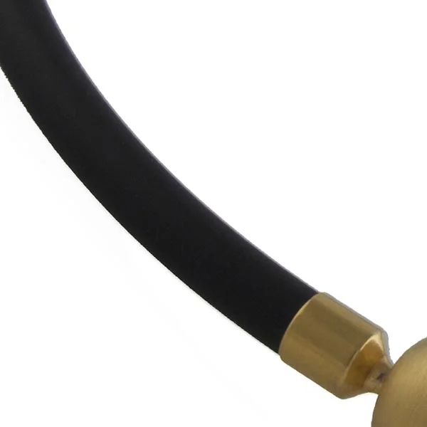 Black rubber necklet