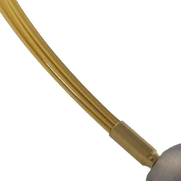 Gold 10 row multistrand necklace