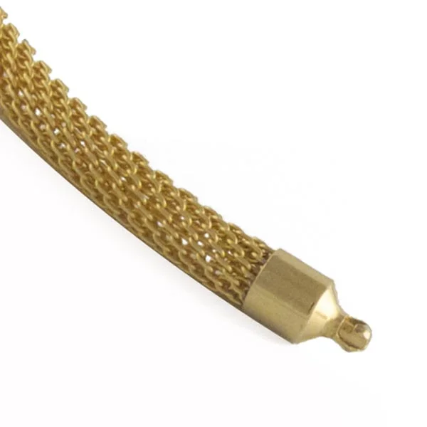 Gold mesh necklace