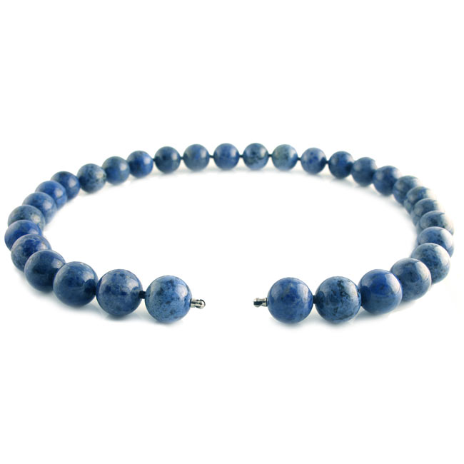 Dumortierite necklace interchangeable fittings