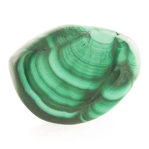 Malachite pebble clasp