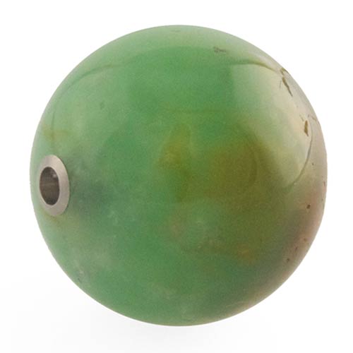 Interchangeable chrysoprase ball clasp