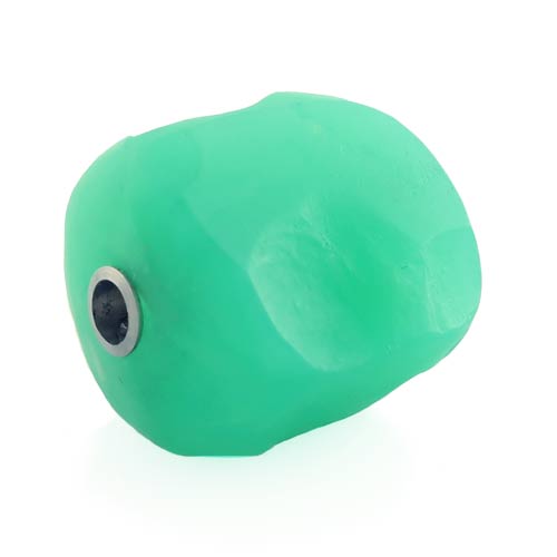 Matte chrysoprase nugget clasp for interchangeable necklace system