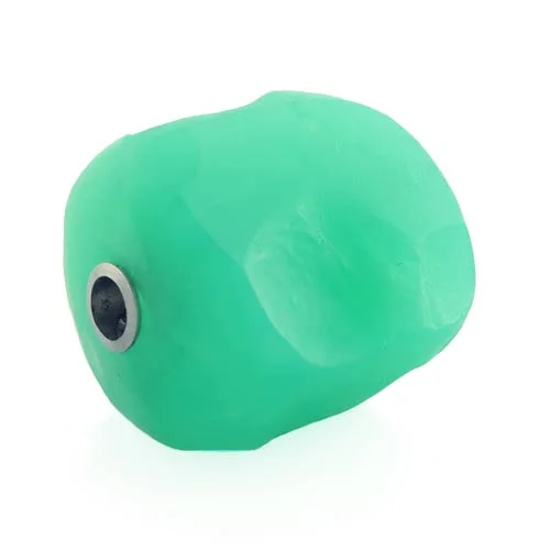 Matte chrysoprase nugget clasp
