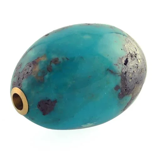 Dark Turquoise ovoid clasp