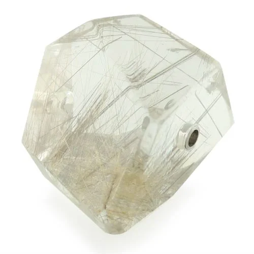 Rutilated quartz clasp