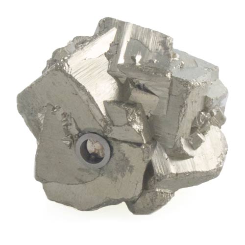 Rough pyrite nugget clasp