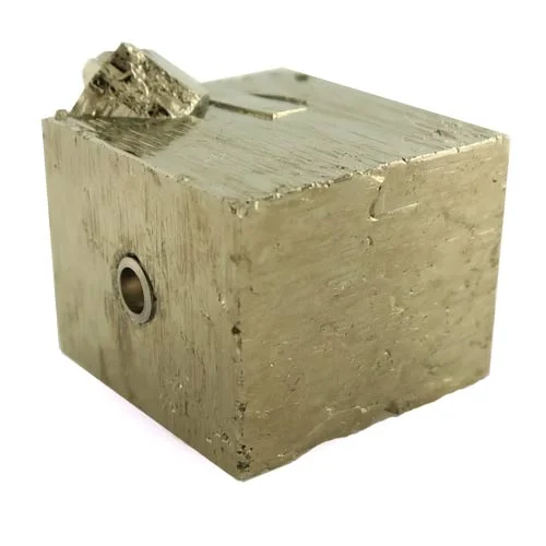 Cuboid pyrite clasp