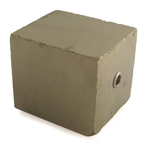 Large cuboid pyrite clasp
