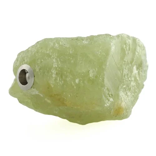 Green garnet nugget clasp for interchangeable necklace system