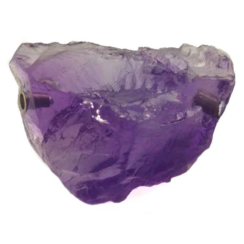 Large rough amethyst clasp