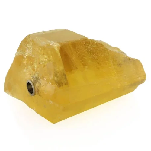 interchangeable rough yellow beryl clasp 
