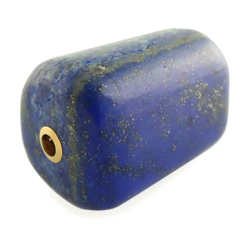 Lapis lazuli barrel clasp