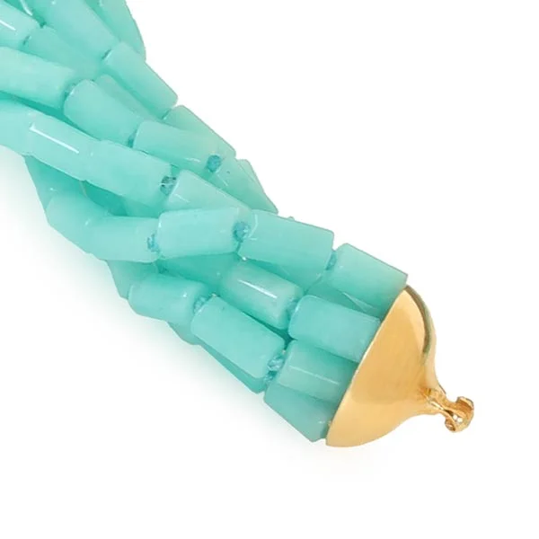 Amazonite necklace interchangeable multistrand