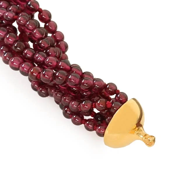 Garnet necklace interchangeable multistrand