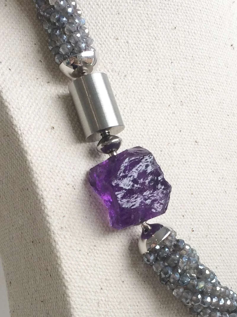 Steel adaptor Interchangeable Necklace System — Clasped