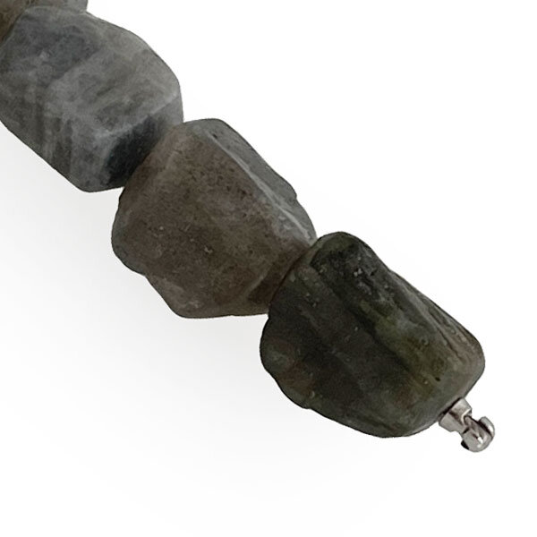 Hammered labradorite necklace
