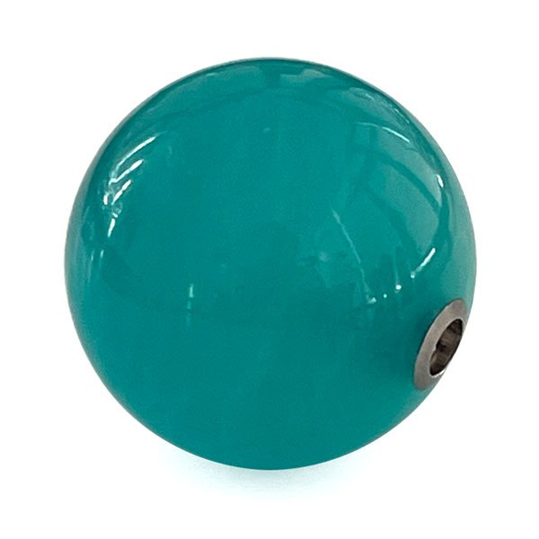 Interchangeable amazonite ball clasp