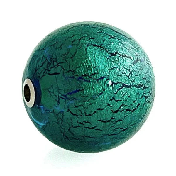 Blue green Murano glass feature clasp 18mm- part of Clasped's interchangeable necklace system