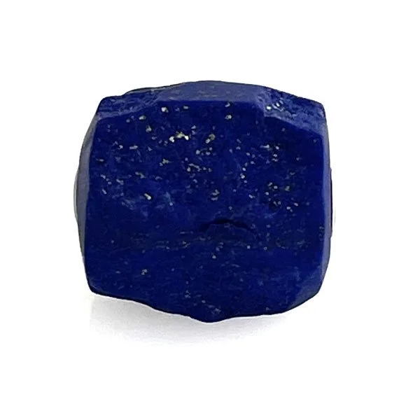 Interchangeable hammered lapis lazuli clasp