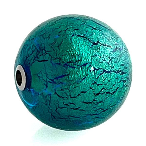20mm Blue green Murano glass feature clasp - part of Clasped's interchangeable necklace system
