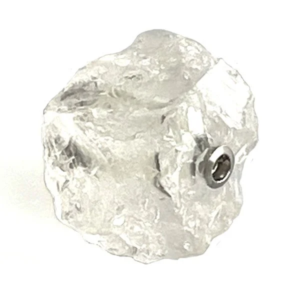 Clear quartz nugget clasp