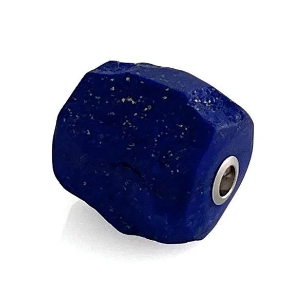 Hammered lapis interchangeable clasp - part of Clasped's interchangeable necklace system