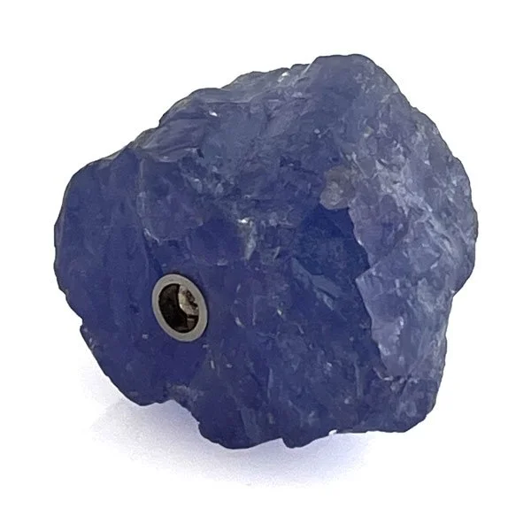 Interchangeable tanzanite nugget feature clasp - part of Clasped's interchangeable necklace system