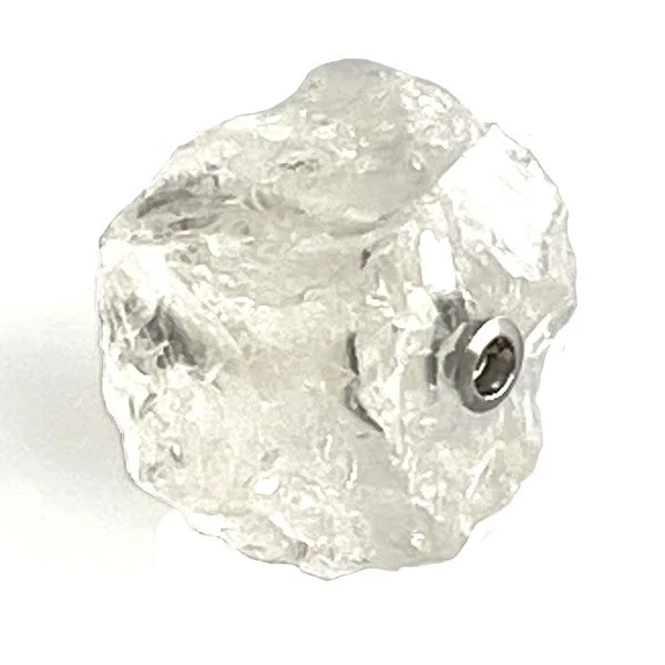 Clear quartz nugget clasp