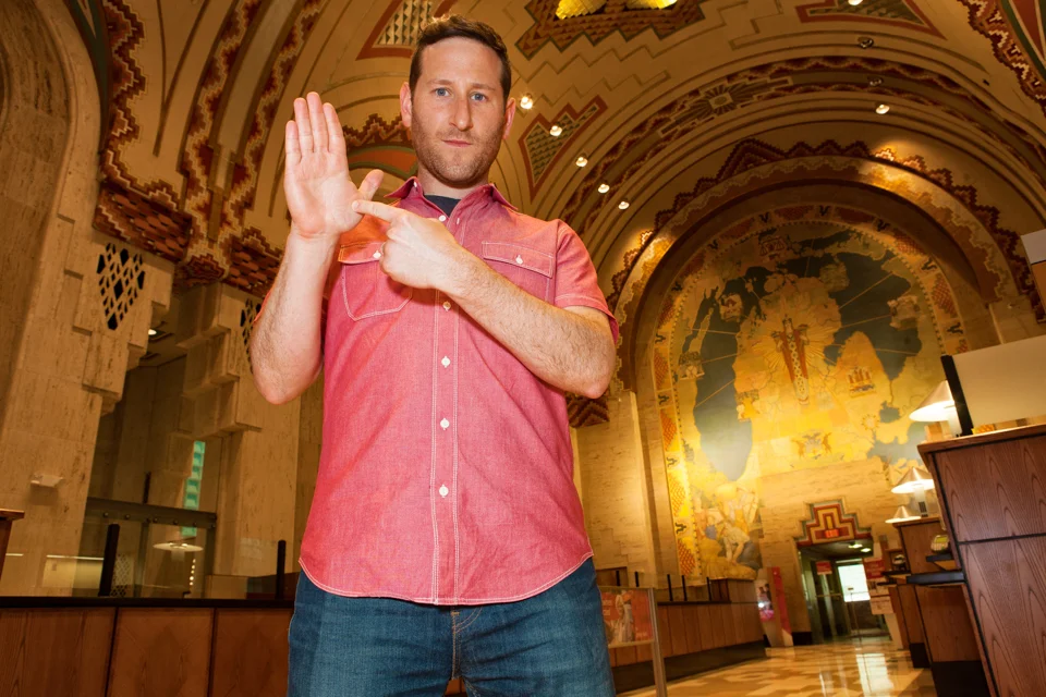 A big perk of my job is whenever we're on a shoot, I am the stand in before the subject is ready to be photographed. That means I get a lot of photos in awesome spots, like this one at the Guardian Building.