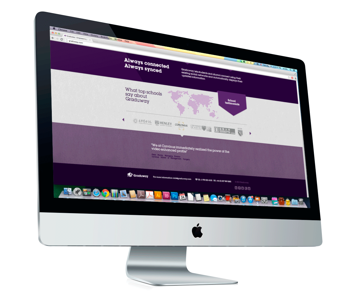  Graduway's corporate website 