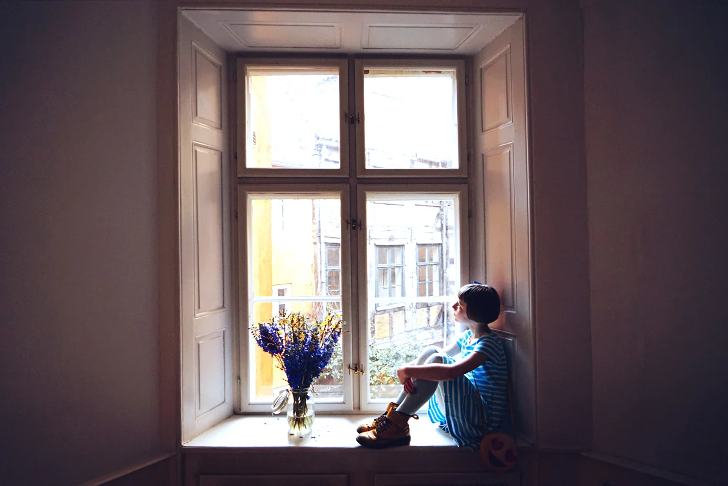 the window in the livingroom