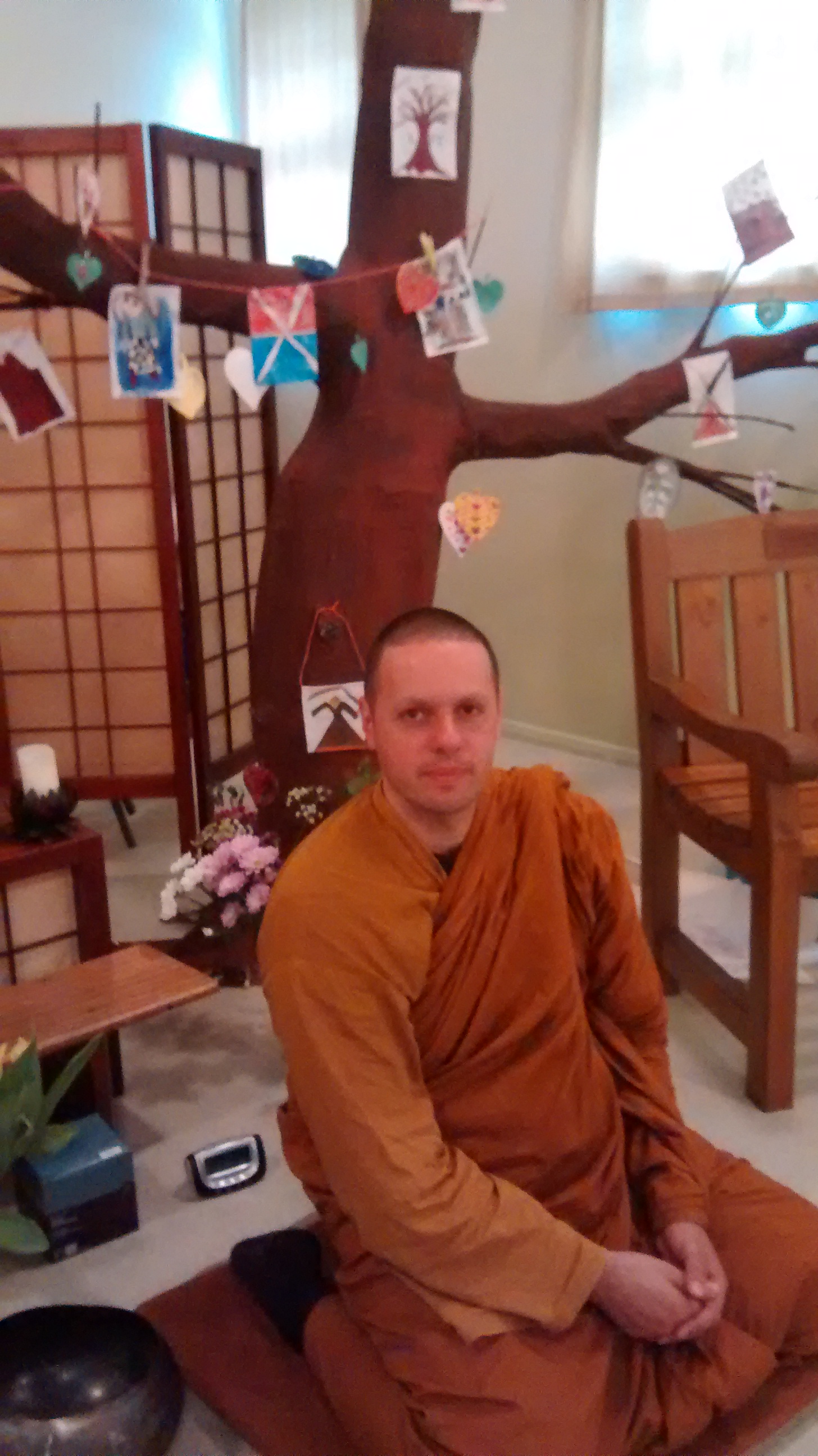 The Venerable Appamado Sitting under the Bodhi Tree