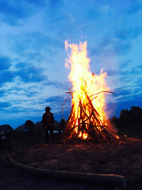 Bonfire during Family Camp 2017