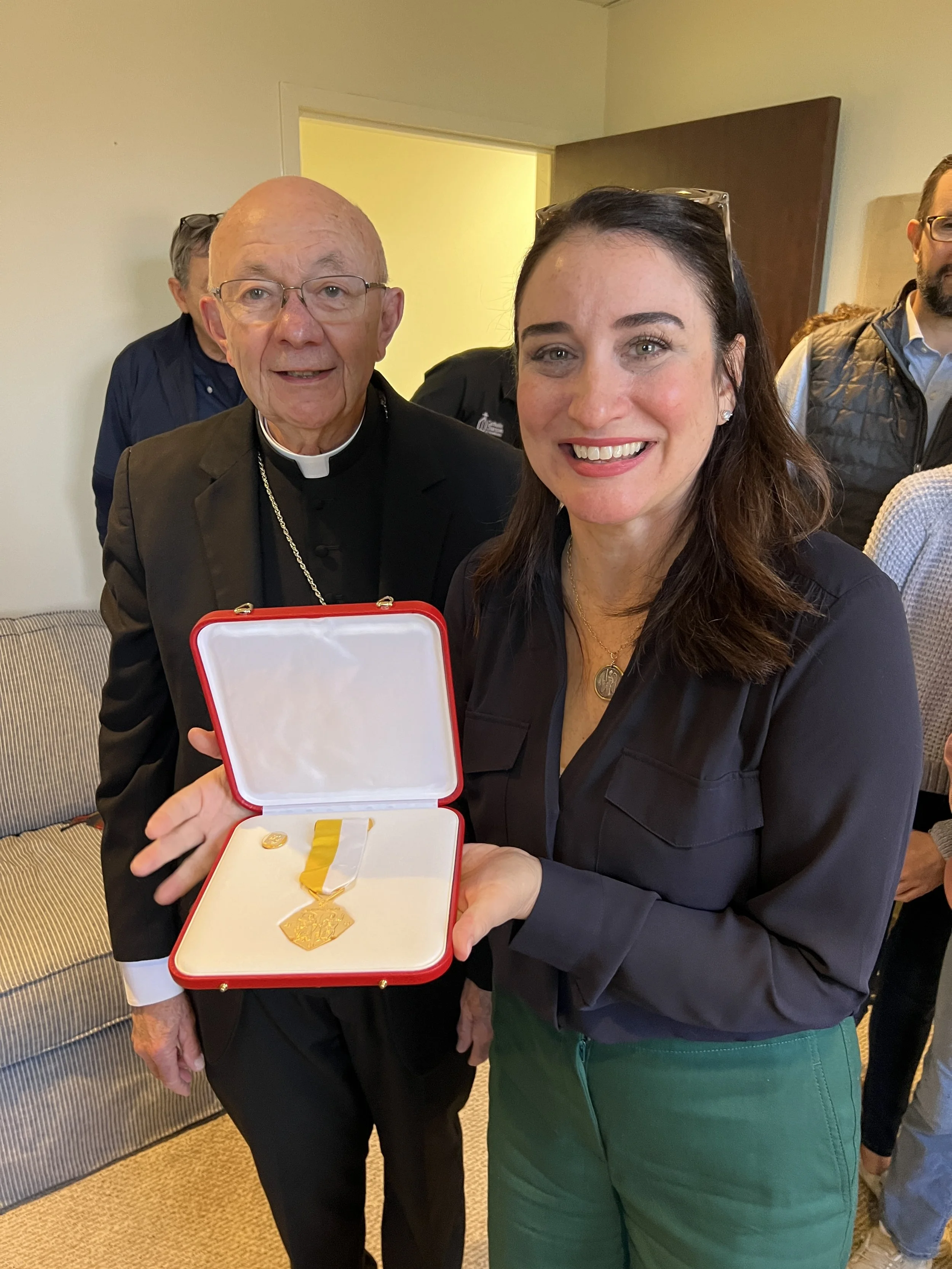 Catholic Charities of Acadiana CEO Kim Boudreaux awarded rare Papal honor from Pope Francis,  highlighting her leadership and the charitable work of Catholic Charities of Acadiana 