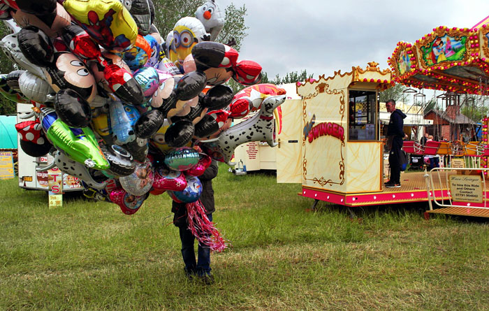 The Balloon seller went on to enjoy a long and happy life !