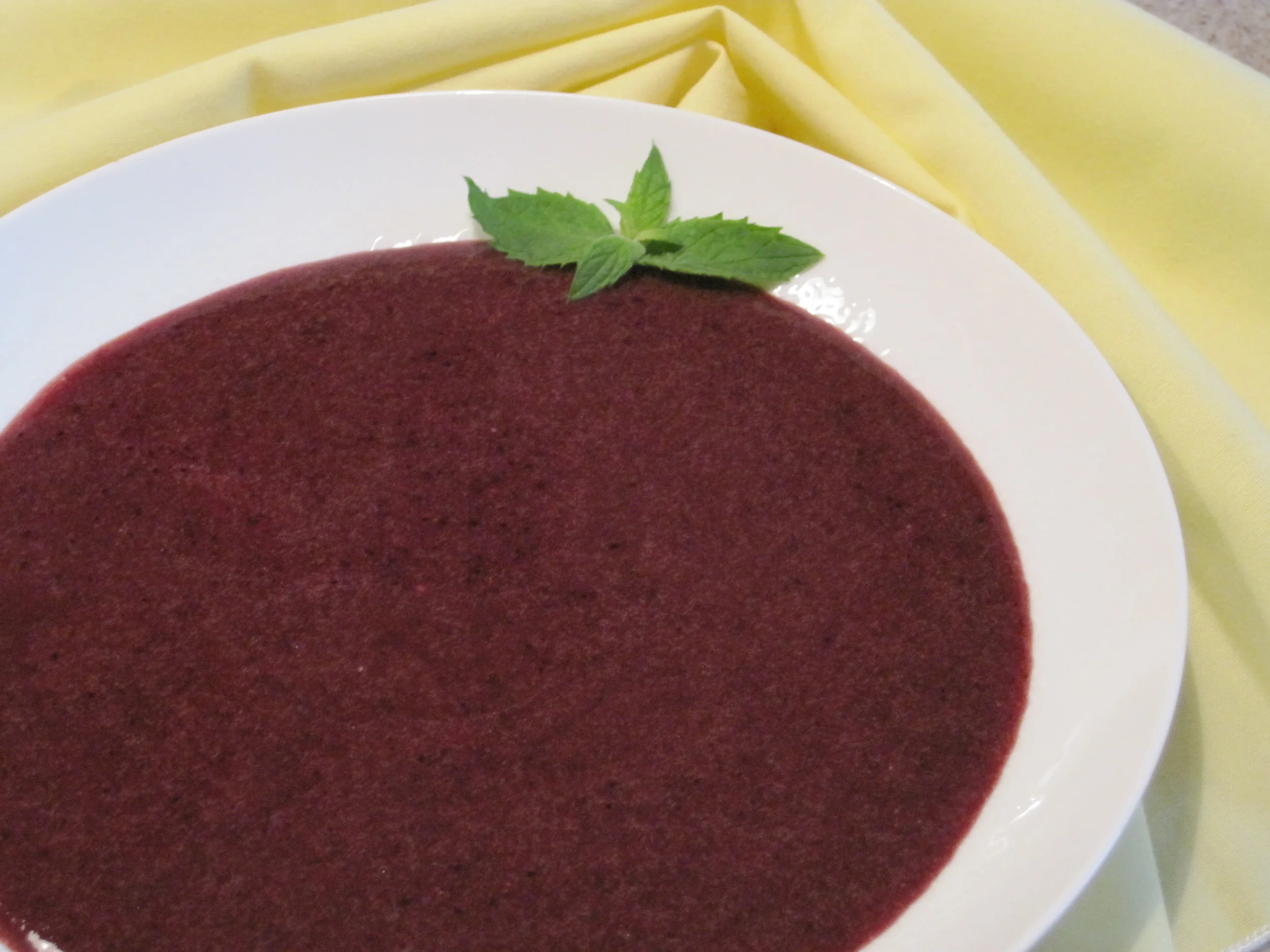 Very Blueberry Soup