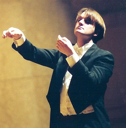 Conducting Beethoven's Fourth Symphony with the Chinese National Symphony. Forbidden City Concert Hall, Beijing, China.