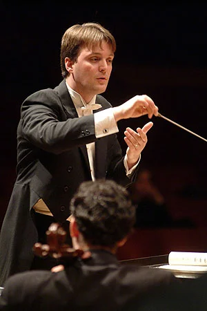 Rehearsing Strauss Don Juan with the Rutgers Symphony Orchestra. Nicholas Music Center, New Jersey, USA.