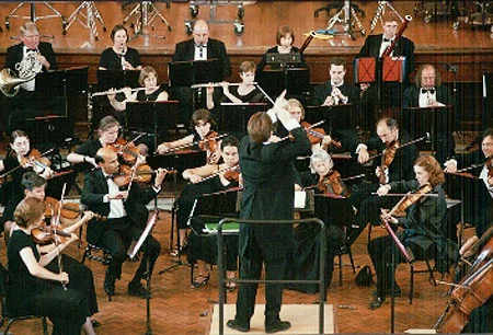 Conducting the State Orchestra of Victoria. Melbourne, Australia.