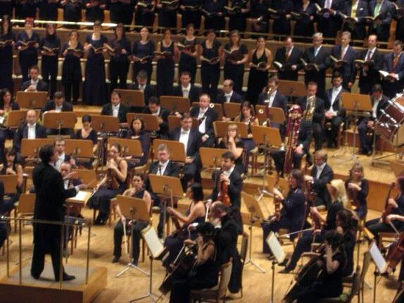 Beethoven's 9th Symphony. Orquestra y Coro Santa Cecilia Auditorio Nacional, Madrid.