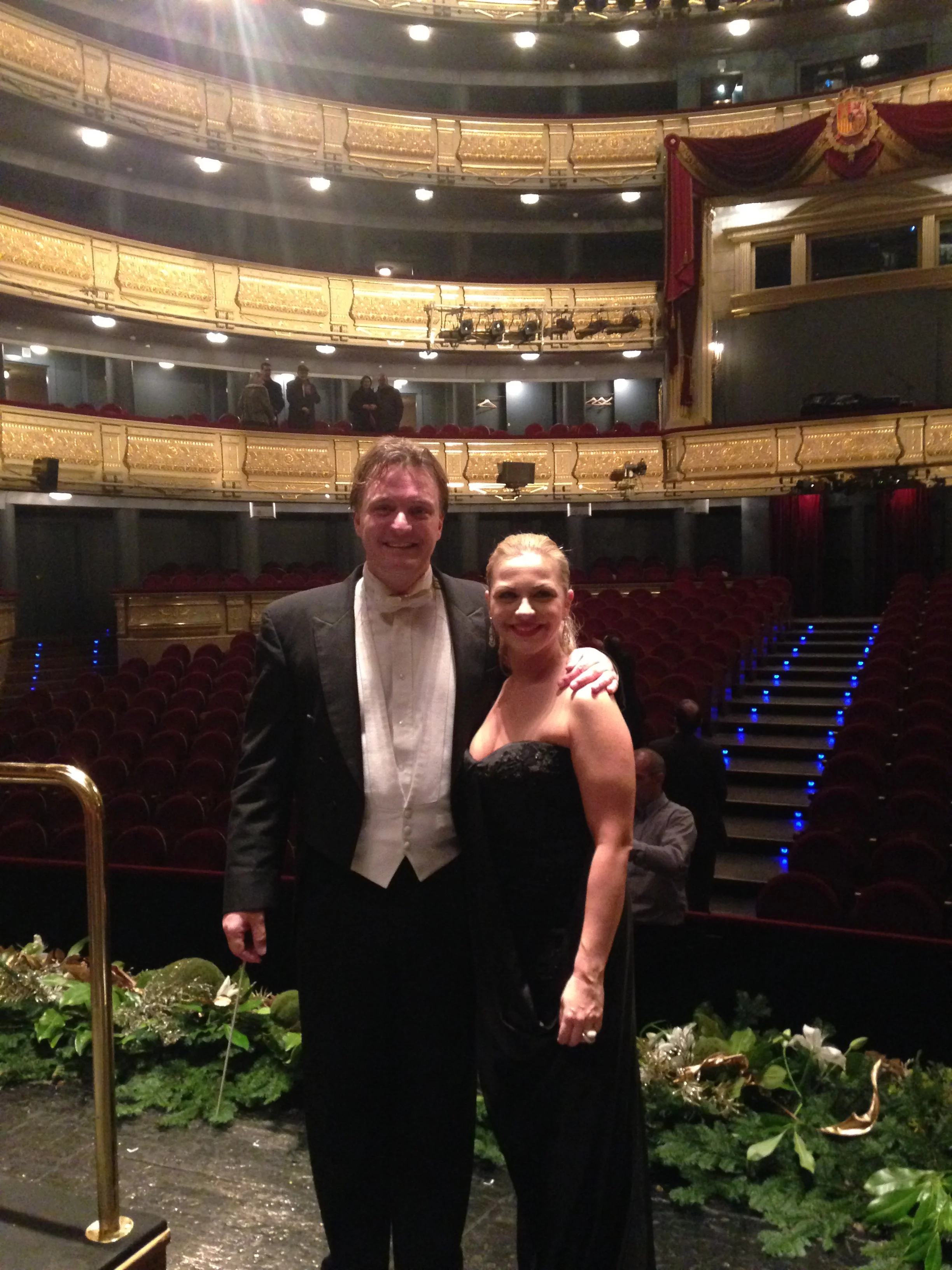 with Soprano Elena Monti after Concierto de Año Nuevo