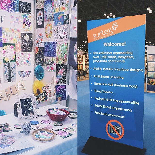 A little piece of my booth at SURTEX 2014